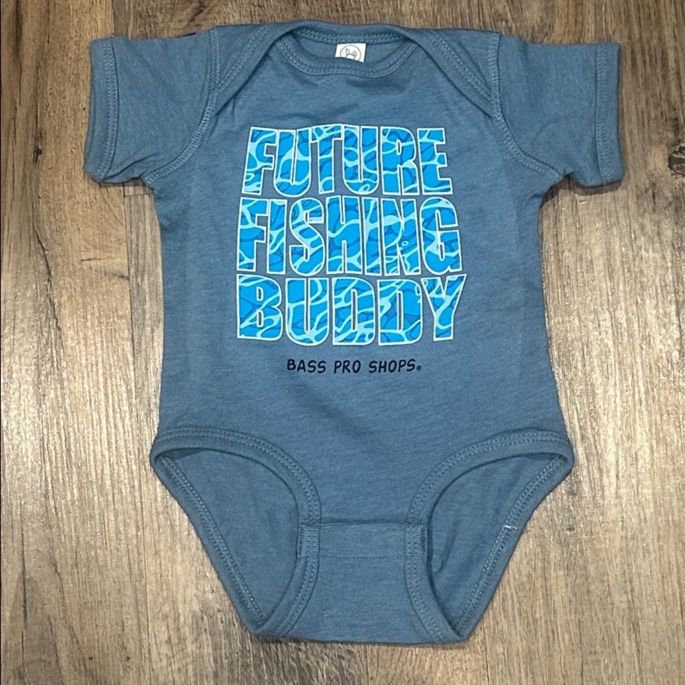 Bass Pro Shops Blue Onesie NWT